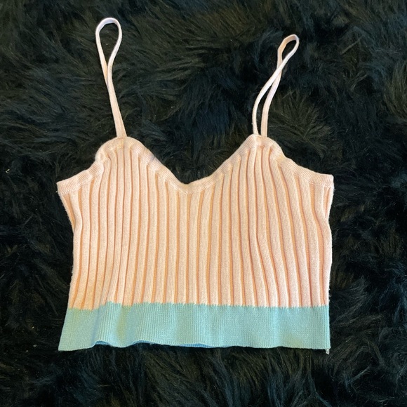 Cotton On Body Pink & Blue Knit Cami - Picture 1 of 3
